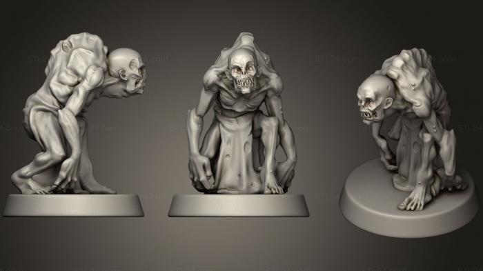 Figurines simple (Ghoul, STKPR_0520) 3D models for cnc